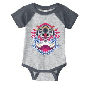 Geishia Ninja Mask Japanese Art Infant Baby Jersey Bodysuit