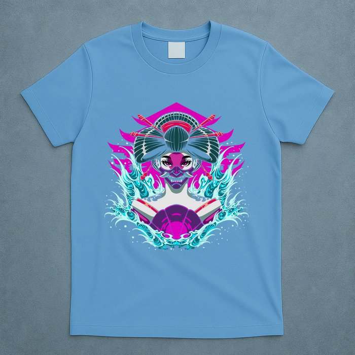 Geishia Ninja Mask Japanese Art T-Shirt