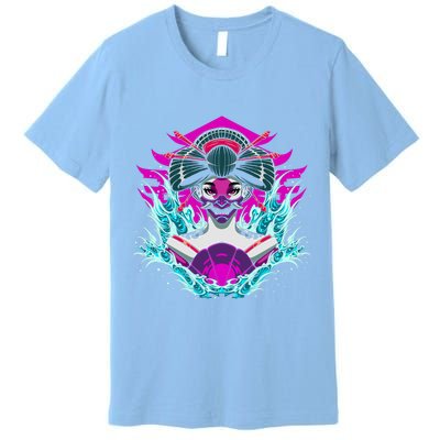 Geishia Ninja Mask Japanese Art Premium T-Shirt