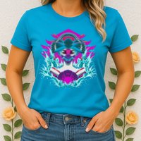 Geishia Ninja Mask Japanese Art Womens T-Shirt