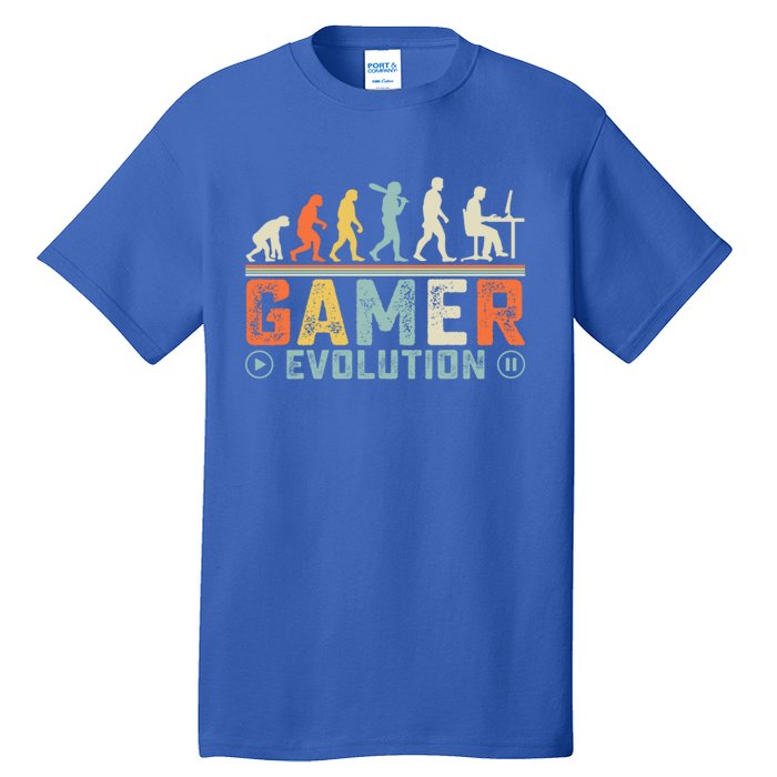 Gamer Evolution Legendary Gear Retro Gaming Session Vibes Cute Gift Tall T-Shirt