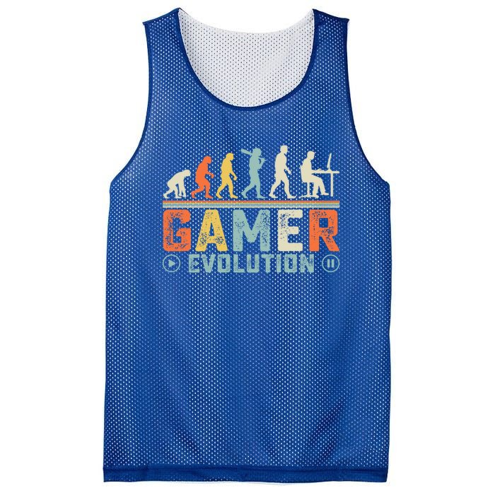 Gamer Evolution Legendary Gear Retro Gaming Session Vibes Cute Gift Mesh Reversible Basketball Jersey Tank