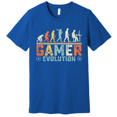 Gamer Evolution Legendary Gear Retro Gaming Session Vibes Cute Gift Premium T-Shirt