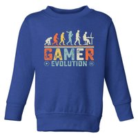 Gamer Evolution Legendary Gear Retro Gaming Session Vibes Cute Gift Toddler Sweatshirt