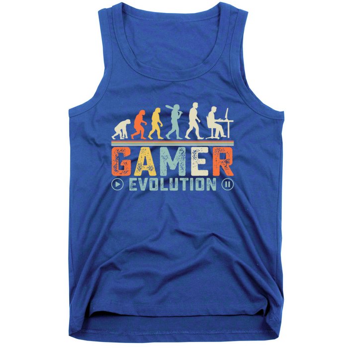 Gamer Evolution Legendary Gear Retro Gaming Session Vibes Cute Gift Tank Top