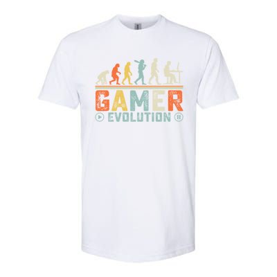 Gamer Evolution Legendary Gear Retro Gaming Session Vibes Cute Gift Softstyle CVC T-Shirt