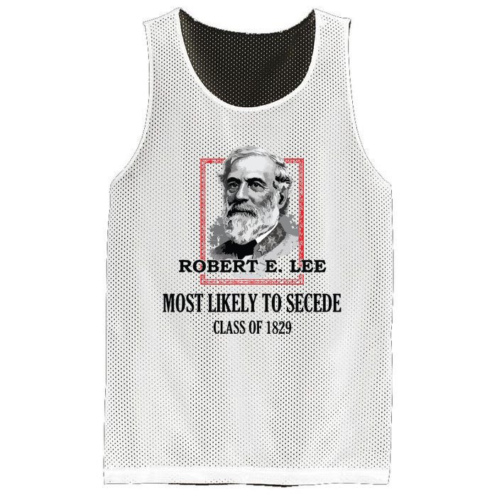 General E Lee Gettysburg Most Likely To Secede Robert E Lee Mesh Reversible Basketball Jersey Tank