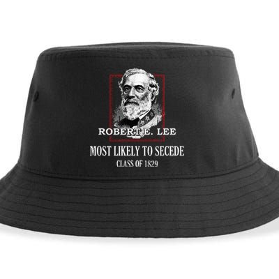 General E. Lee Gettysburg Most Likely To Secede Robert E Lee Sustainable Bucket Hat