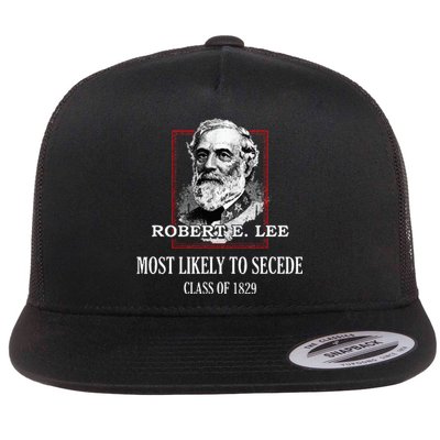 General E. Lee Gettysburg Most Likely To Secede Robert E Lee Flat Bill Trucker Hat