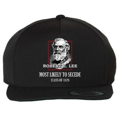 General E. Lee Gettysburg Most Likely To Secede Robert E Lee Wool Snapback Cap