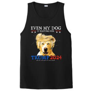 Groovy Even My Dog Is Waiting For Trump 2024 Funny Dog  PosiCharge Competitor Tank