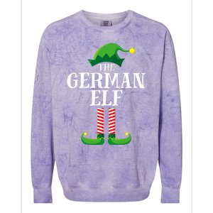 German Elf Matching Family Group Christmas Party Colorblast Crewneck Sweatshirt