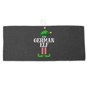 German Elf Matching Family Group Christmas Party Large Microfiber Waffle Golf Towel