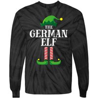 German Elf Matching Family Group Christmas Party Tie-Dye Long Sleeve Shirt