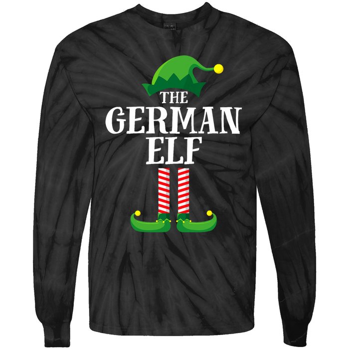 German Elf Matching Family Group Christmas Party Tie-Dye Long Sleeve Shirt