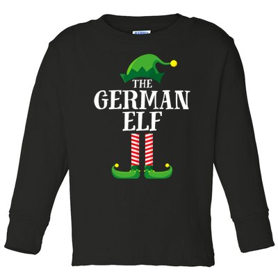 German Elf Matching Family Group Christmas Party Toddler Long Sleeve Shirt