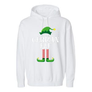 German Elf Matching Family Group Christmas Party Garment-Dyed Fleece Hoodie