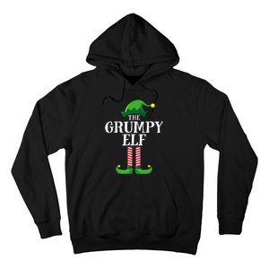 Grumpy Elf Matching Family Group Christmas Party Pyjamas Hoodie