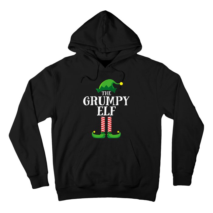 Grumpy Elf Matching Family Group Christmas Party Pyjamas Hoodie