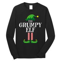 Grumpy Elf Matching Family Group Christmas Party Pyjamas Long Sleeve Shirt