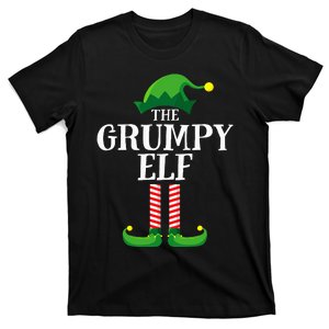 Grumpy Elf Matching Family Group Christmas Party Pyjamas T-Shirt