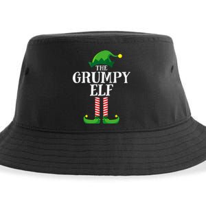 Grumpy Elf Matching Family Group Christmas Party Pyjamas Sustainable Bucket Hat