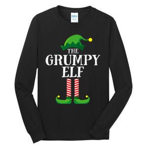 Grumpy Elf Matching Family Group Christmas Party Pyjamas Tall Long Sleeve T-Shirt