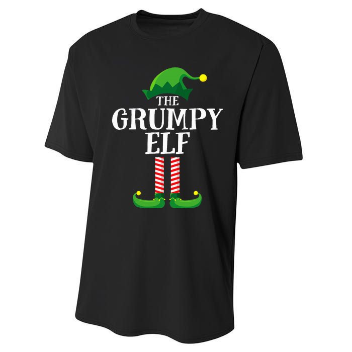 Grumpy Elf Matching Family Group Christmas Party Pyjamas Performance Sprint T-Shirt