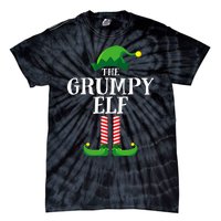 Grumpy Elf Matching Family Group Christmas Party Pyjamas Tie-Dye T-Shirt