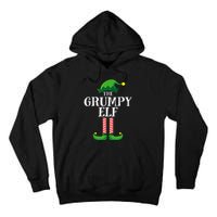 Grumpy Elf Matching Family Group Christmas Party Pyjamas Tall Hoodie