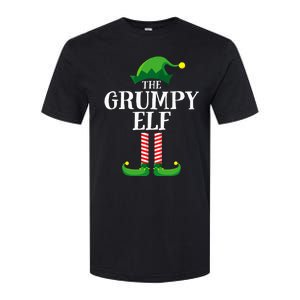 Grumpy Elf Matching Family Group Christmas Party Pyjamas Softstyle CVC T-Shirt