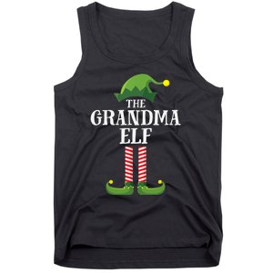 Grandma Elf Matching Family Group Christmas Party Tank Top