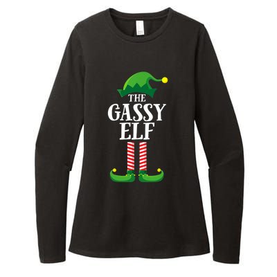 Gassy Elf Matching Family Group Christmas Party Womens CVC Long Sleeve Shirt