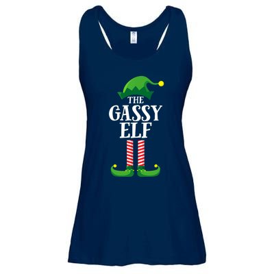 Gassy Elf Matching Family Group Christmas Party Ladies Essential Flowy Tank