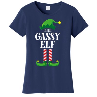 Gassy Elf Matching Family Group Christmas Party Women's T-Shirt