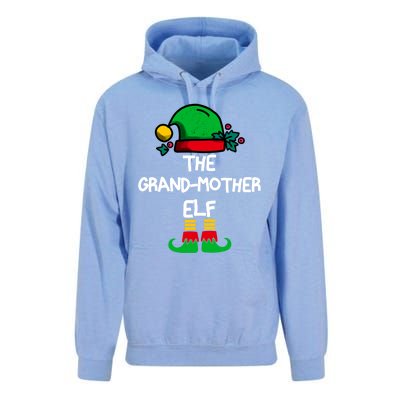 Grandmother Elf Matching Group Xmas Funny Family Christmas Gift Unisex Surf Hoodie