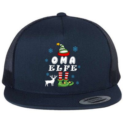 Grandma Elf Mother Elf Christmas Elf Christmas Gift Flat Bill Trucker Hat