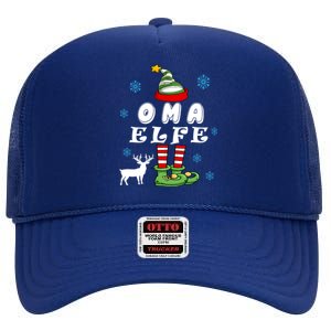 Grandma Elf Mother Elf Christmas Elf Christmas Gift High Crown Mesh Back Trucker Hat