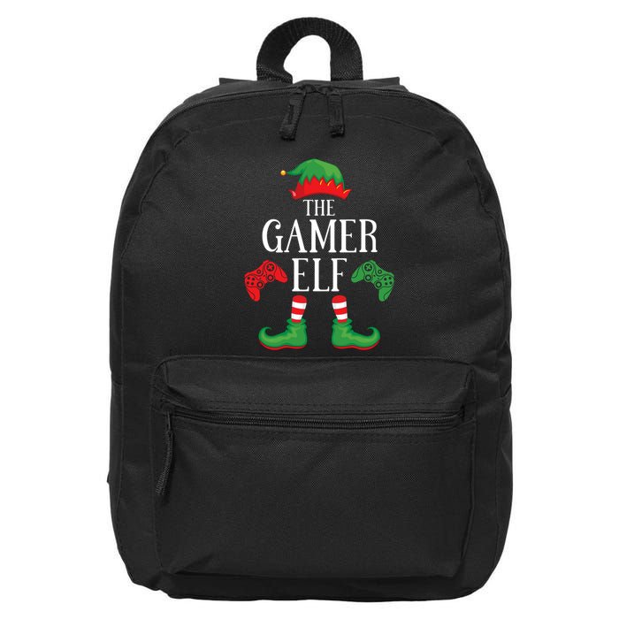 Gamer Elf Matching Group Xmas Gaming Funny Family Christmas 16 in Basic Backpack