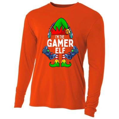 Gamer Elf Matching Family Christmas Cooling Performance Long Sleeve Crew