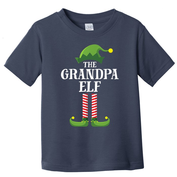 Grandpa Elf Matching Family Group Christmas Party Toddler T-Shirt