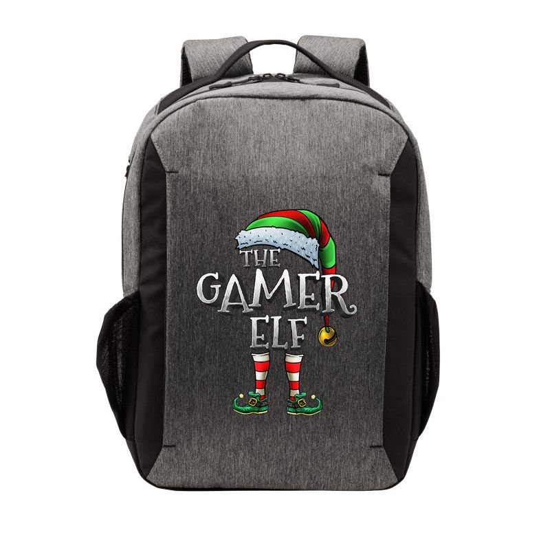 Gamer Elf Matching Family Christmas Gamer Elf Vector Backpack