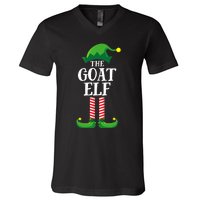 Goat Elf Matching Family Group Christmas Party V-Neck T-Shirt