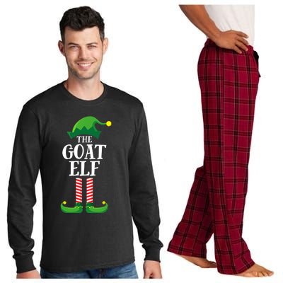 Goat Elf Matching Family Group Christmas Party Long Sleeve Pajama Set