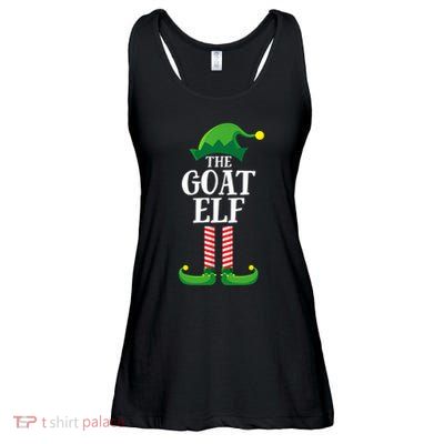 Goat Elf Matching Family Group Christmas Party Ladies Essential Flowy Tank