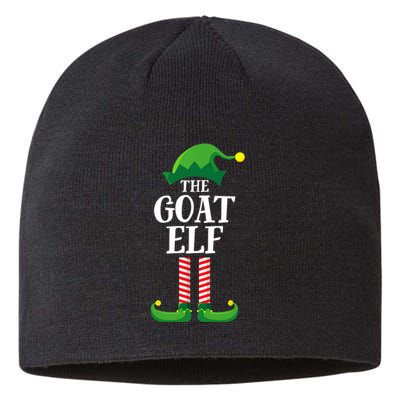 Goat Elf Matching Family Group Christmas Party Sustainable Beanie