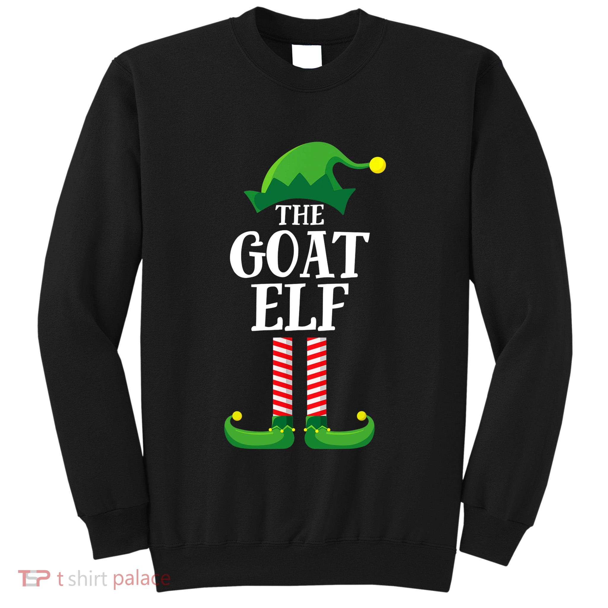 Goat Elf Matching Family Group Christmas Party Tall Sweatshirt