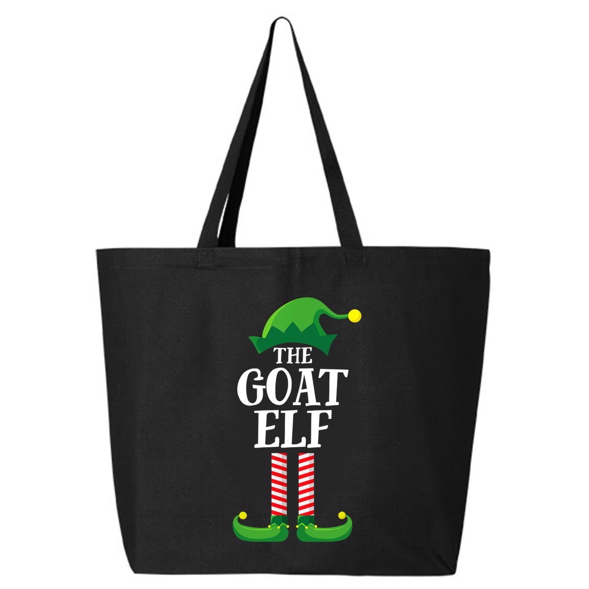 Goat Elf Matching Family Group Christmas Party 25L Jumbo Tote