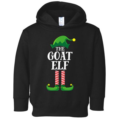 Goat Elf Matching Family Group Christmas Party Toddler Hoodie