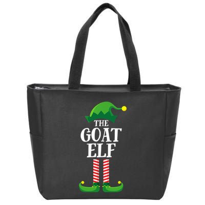Goat Elf Matching Family Group Christmas Party Zip Tote Bag
